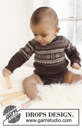 Bild på Body med raglan i Drops  Baby Merino