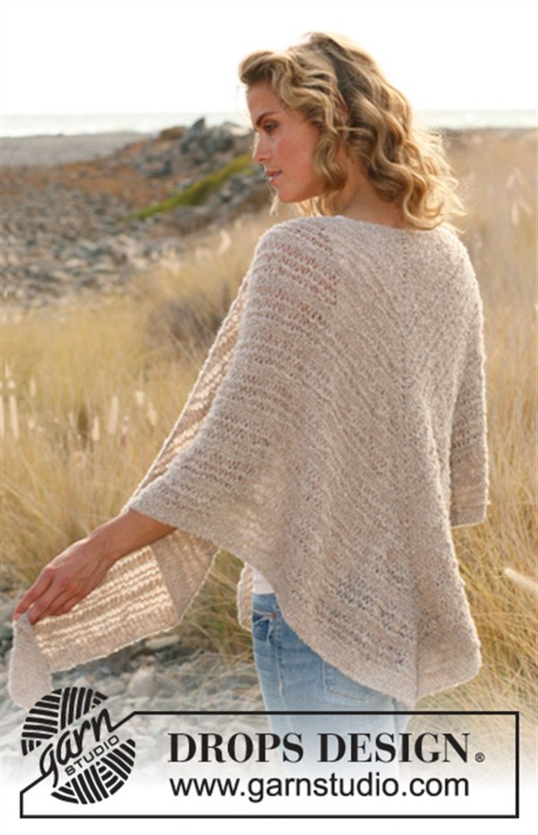Bild på Sjal i Drops  Alpaca Bouclé blandgarn