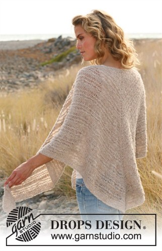 Bild på Sjal i Drops  Alpaca Bouclé blandgarn