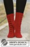 Bild på Stickade sockor med hålmönster i Fabel