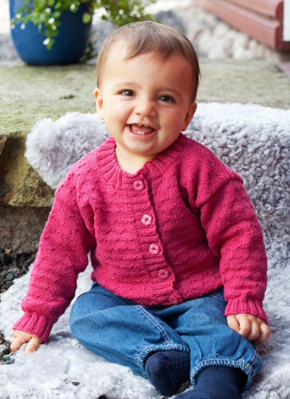 Bild på Babytröja, kofta och slipover i Baby Merino