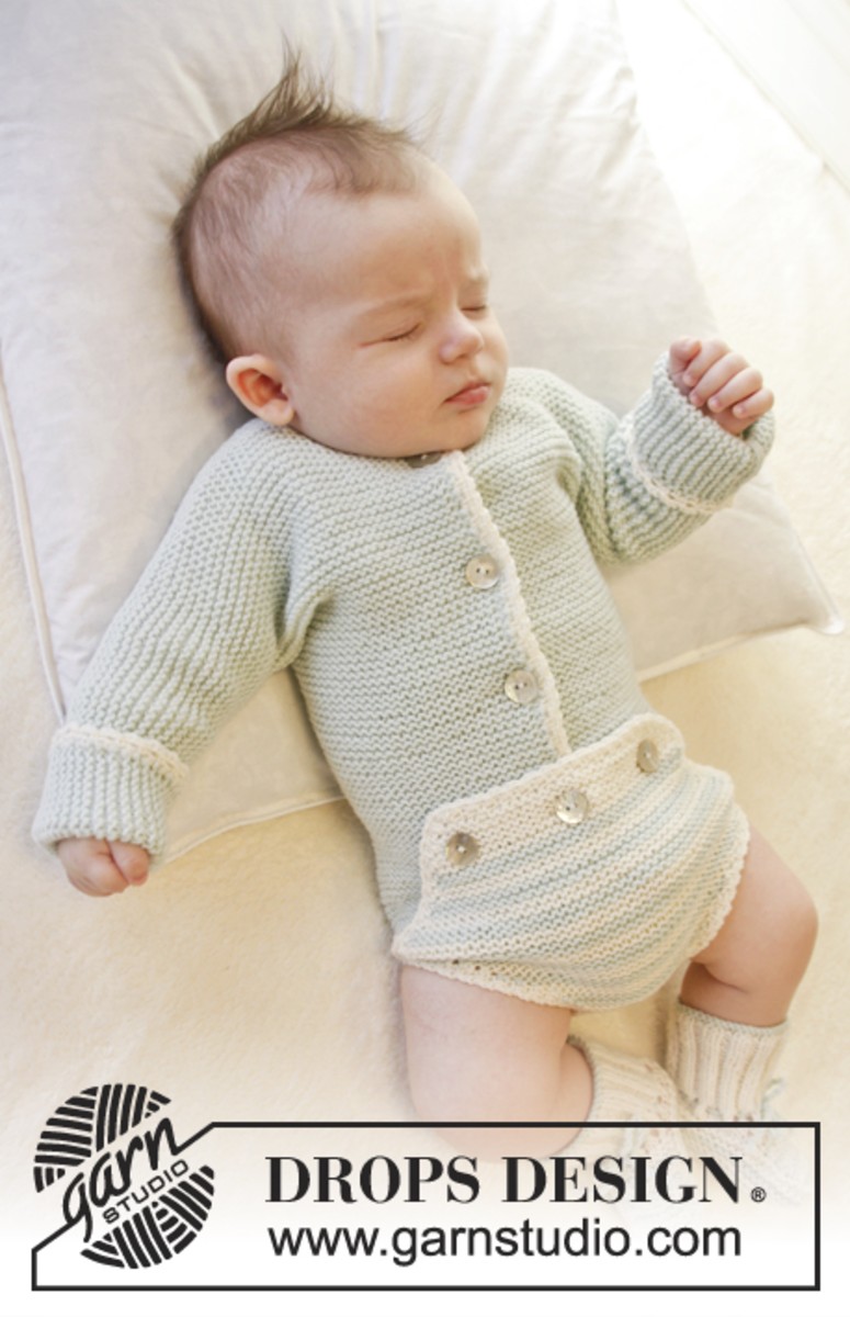 Bild på Rätstickad body i Baby Merino
