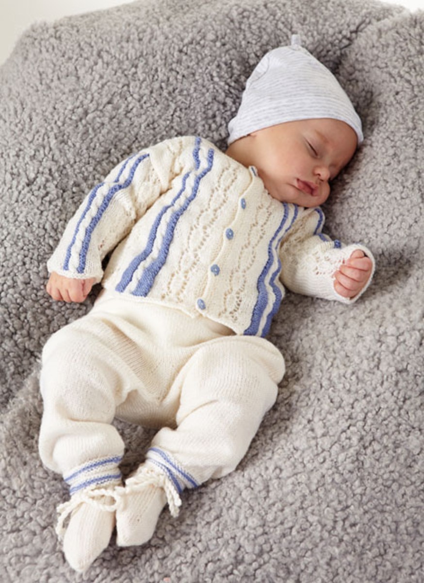Bild på Kofta, byxa och sockor i Baby Merino