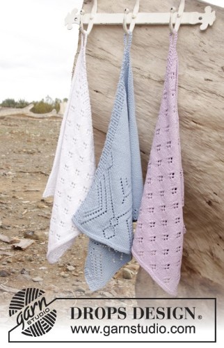Bild på Stickade handdukar i Drops Cotton Light