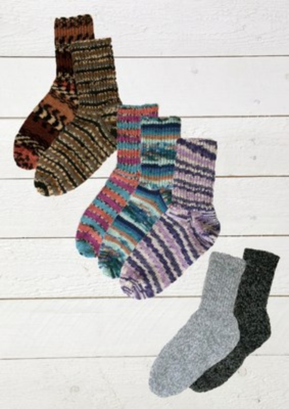 Bild på Stickmönster till sockor till hela familjen i Socky