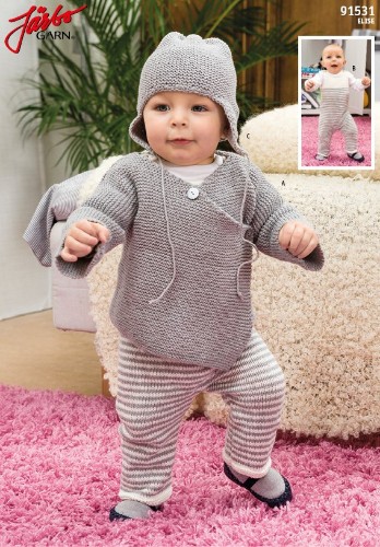 Bild på Omlottkofta, sparkbyxa för baby i Elise