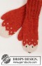 Bild på Stickmönster till stickade vantar, sockor och mössa med rävmönster i Drops Alpaca
