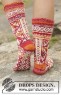 Bild på Stickmönster till sockor i Drops Fabel med nordiskt mönster, stickade från tån och upp.