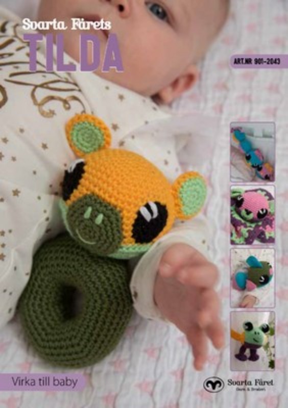 Bild på Mönstermagasin med virkade baby figurer i Tilda