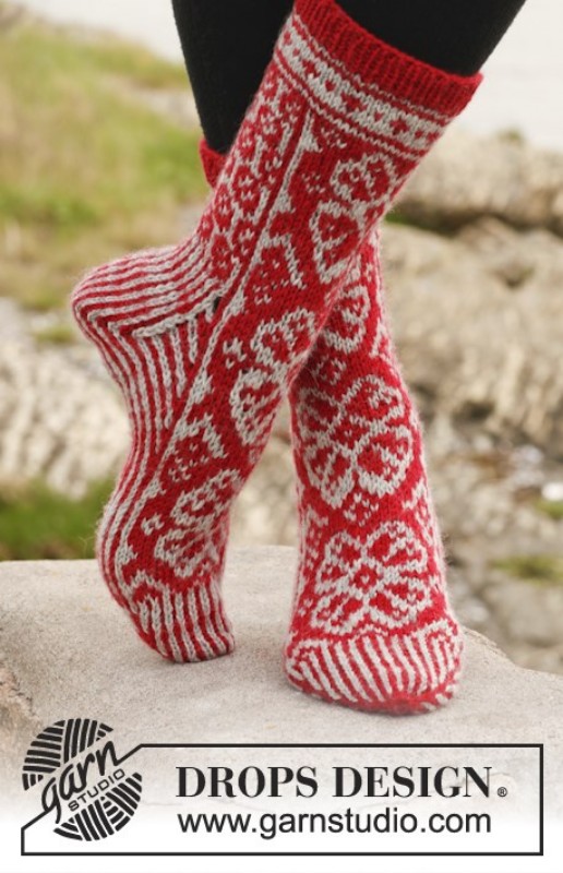 Bild på Winter Rose Socks 