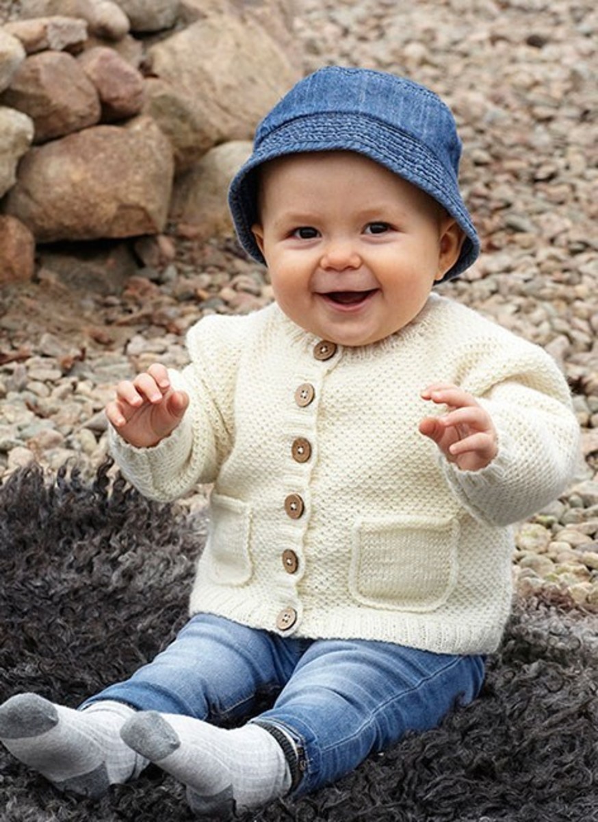 Bild på Babykofta Baby Merino, 100% merinoull
