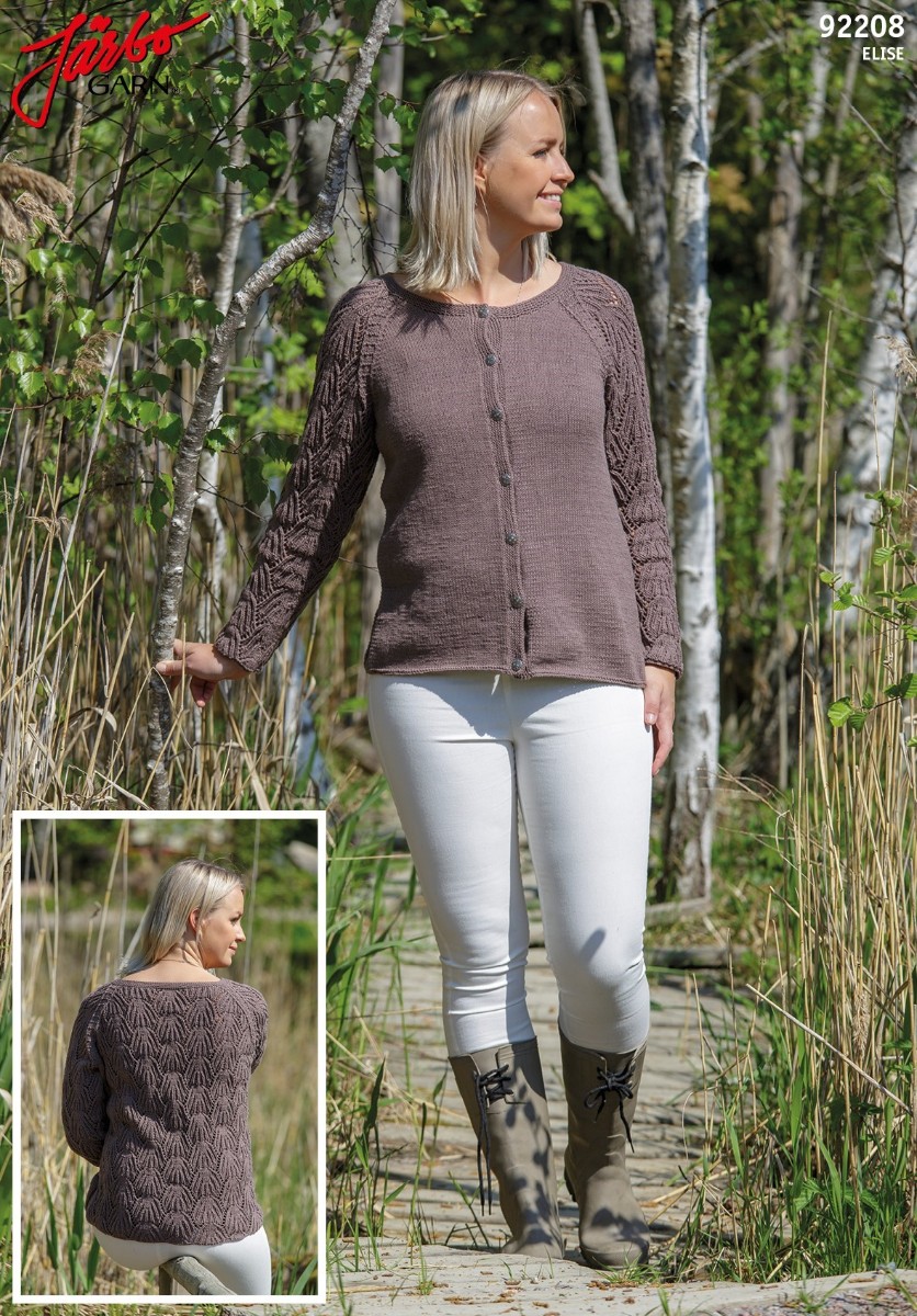 Bild på DAMKOFTA MED SPETSÄRMAR I ELISE