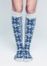 Bild på Mönsterkatalog med sockor och vantar från Sandnes Garn. Tema 42