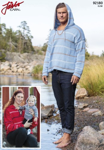 Bild på "Sally" pippitröja med huva till dam och herr i Elise