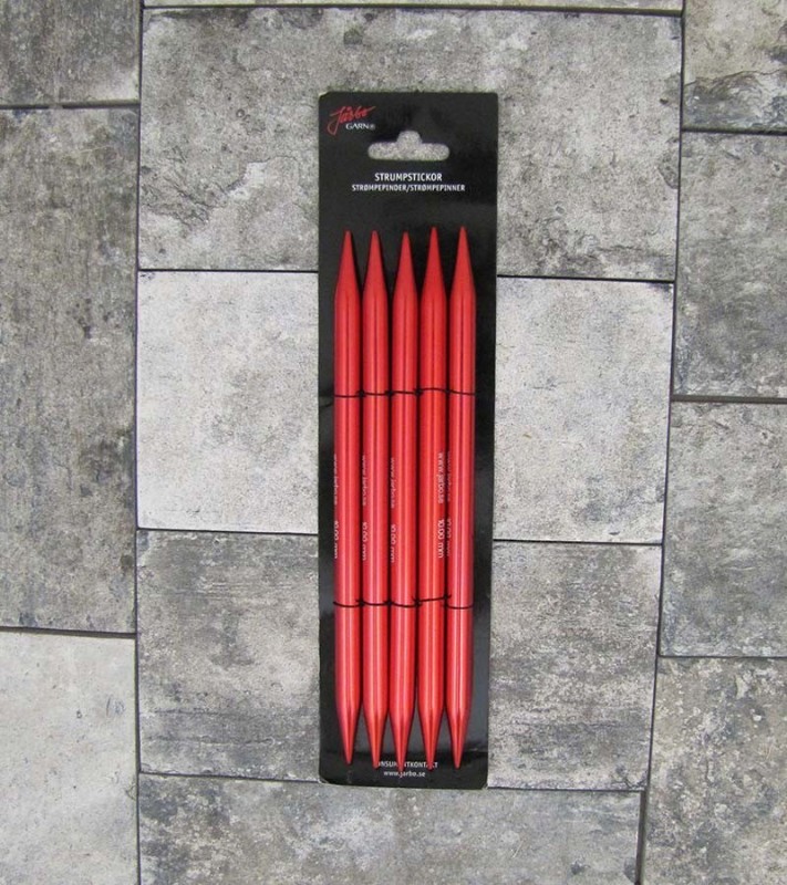 Bild på Strumpstickor röda 15cm