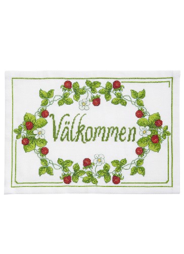Bild på Smultronkrans - bonad