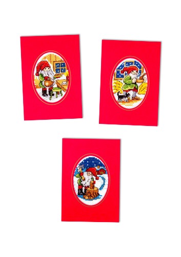 Bild på Tomtarna fixar - 3 pack kort