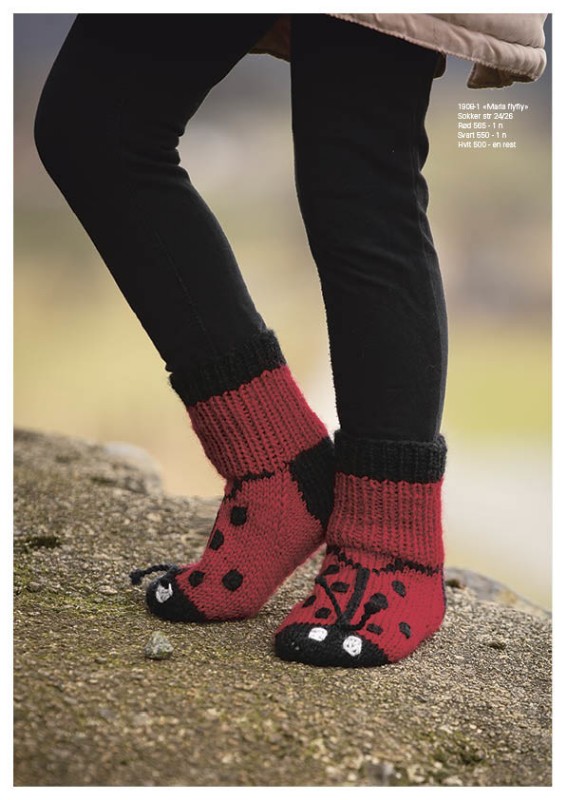 Bild på Mönsterkatalog, Stickade sockor i Alpaca Storm  1908