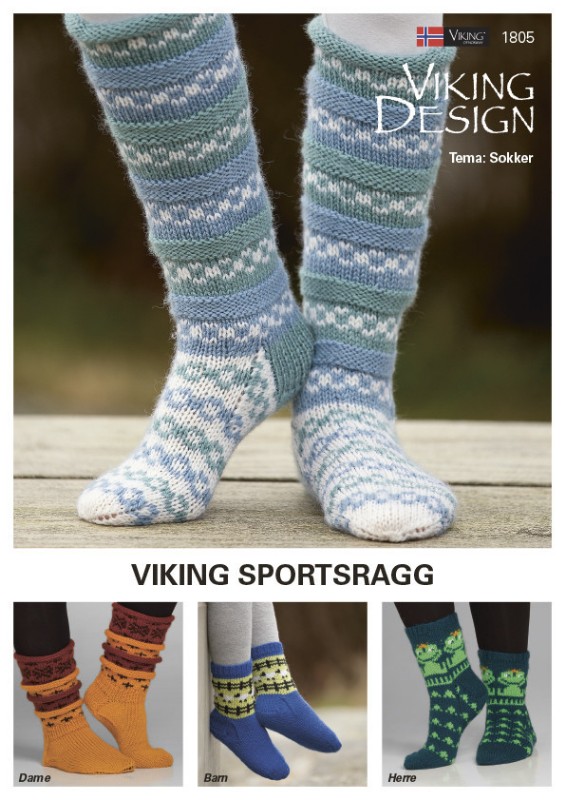 Bild på Mönsterkatalog till sockor i Sportsraggen 1805