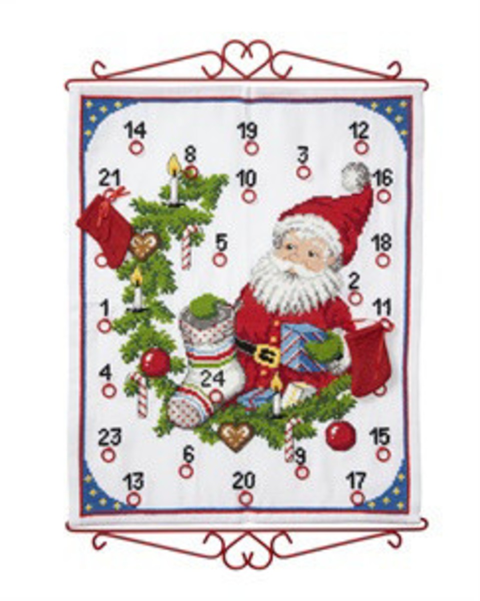 Bild på Tomte och polkagrisar - julkalender