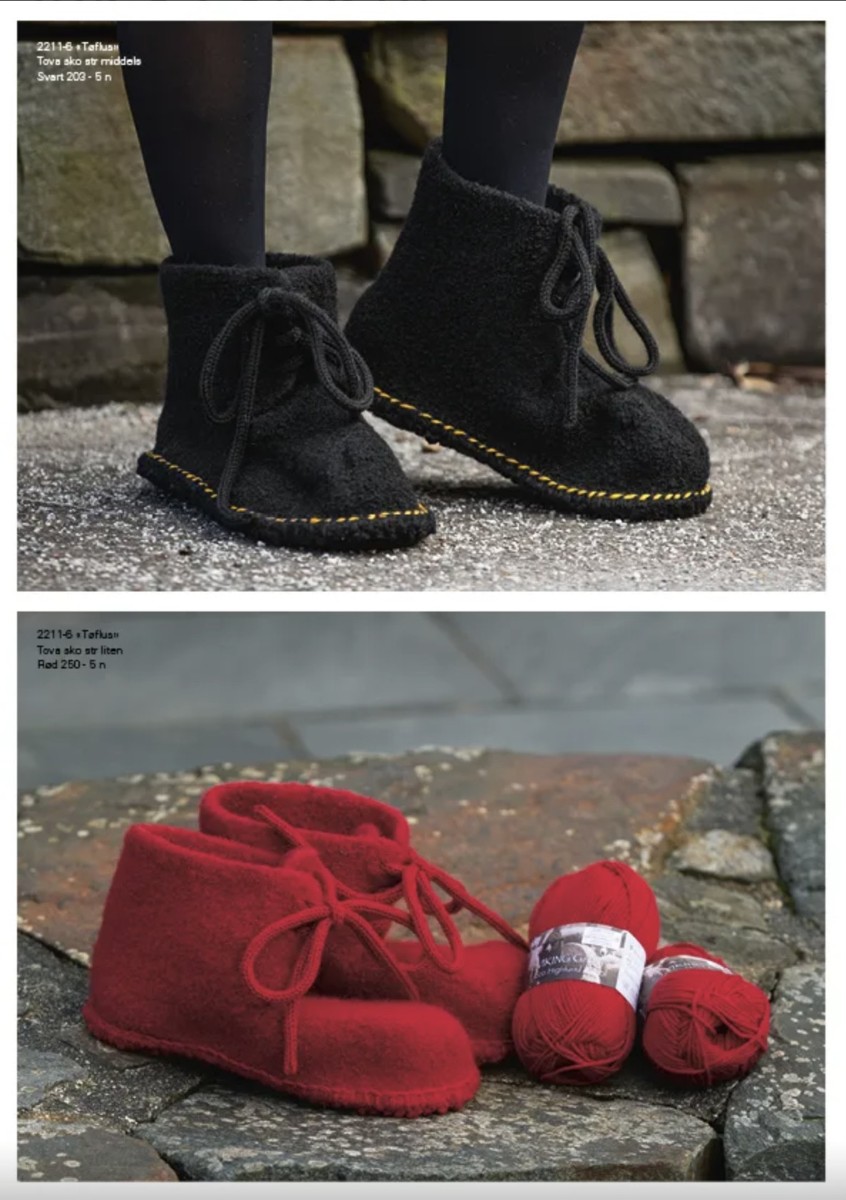 Bild på Tovade plagg i Eco Highland Wool från Viking Garn 2211