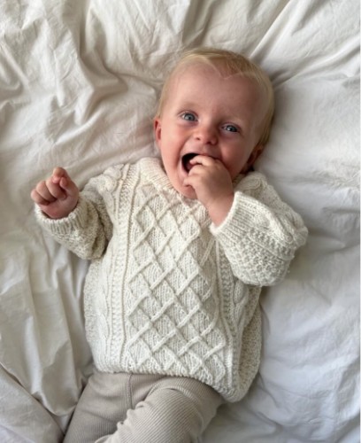 Bild på Moby Sweater Baby Stickad i Double Sunday