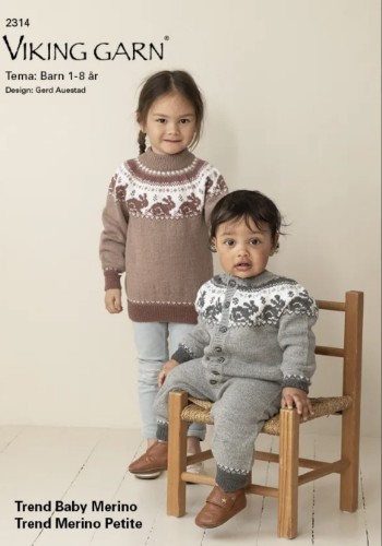 Bild på Mönsterkatalog barn 1-8år i Trend Baby Merino och Trend Merino Petite 2314