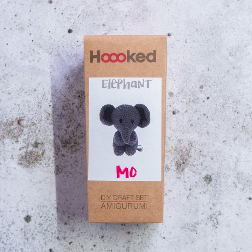 Bild på DIY Crochet Kit Elephant Mo Eco Barbante Lava