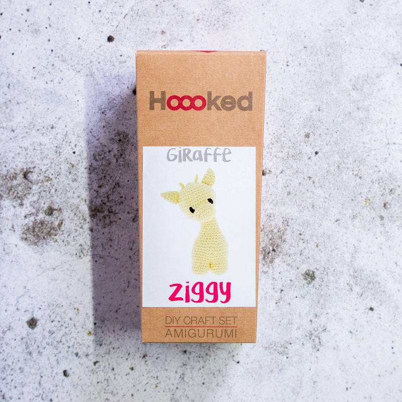 Bild på DIY Crochet Kit Giraffe Ziggy Eco Barbante Popcorn