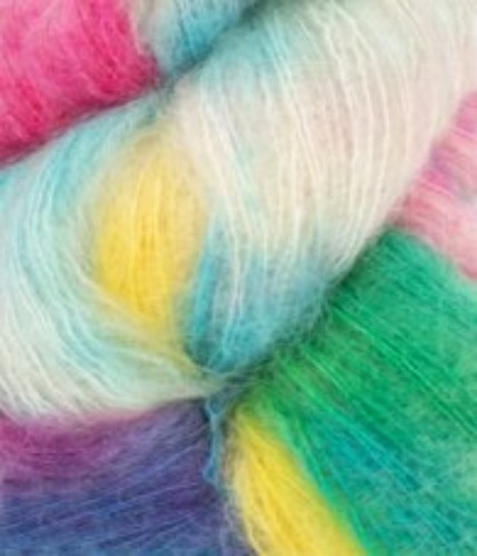 Bild på Tynn Silk Mohair Print Tutti- Frutti 4665