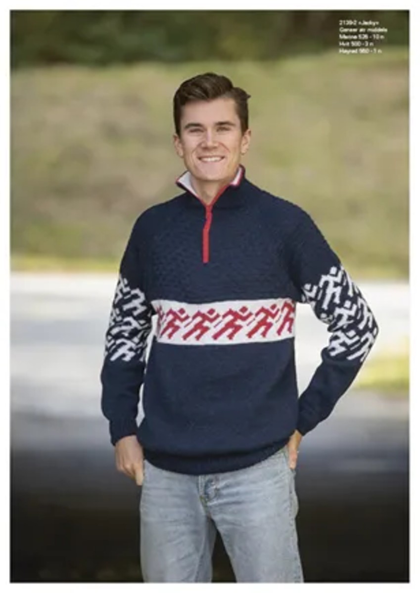 Bild på Mönsterkatalog herr i samarbete med Jakob Ingebrigetsen i Alpaca Storm 2139