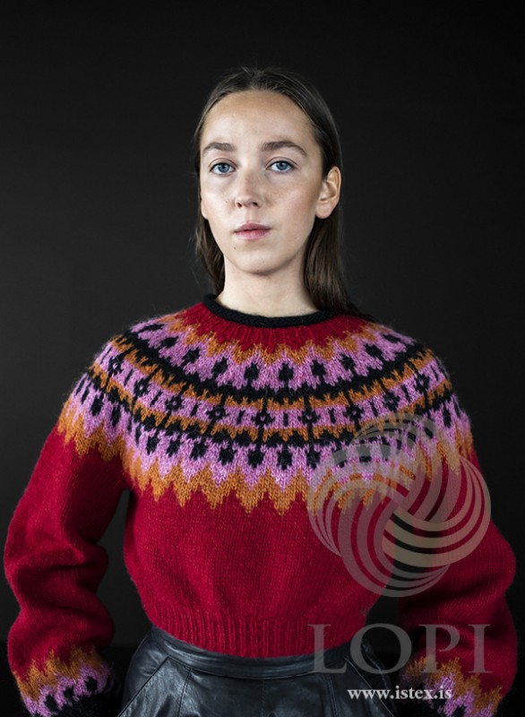 Bild på Kastali - croppad tröja i Léttlopi