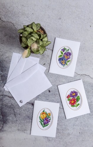 Bild på Vårblomster - 3 pack kort