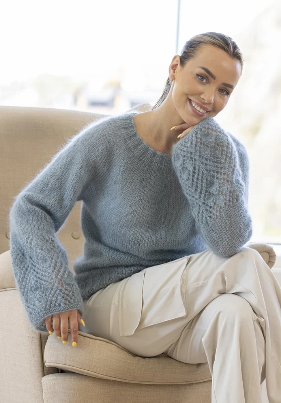 Bild på Mönsterkatalog Dam i Kid/silk från Viking Garn 2419