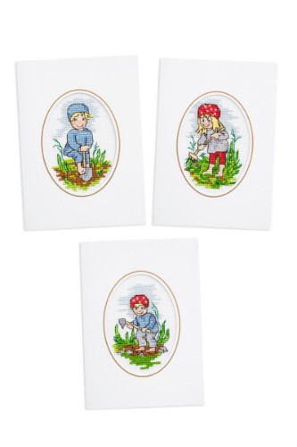 Bild på Somriga barn - 3 pack kort
