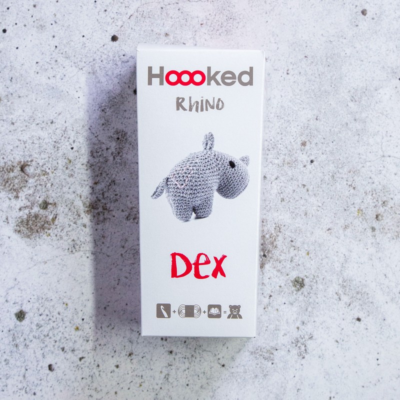 Bild på DIY Crochet Kit Rhino Dex Eco Barbante