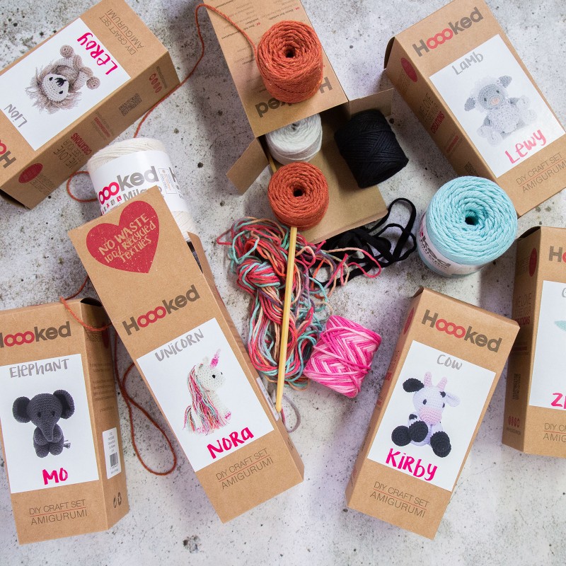 Bild på DIY Crochet Kit Rhino Dex Eco Barbante