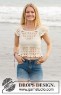 Bild på "California Dream" virkad top i Drops Cotton Merino