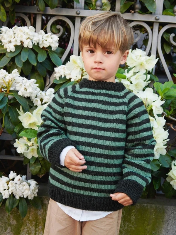 Bild på "SOUTH SWEATER JUNIOR" Stickad i Smart eller Double Sunday, 2408-3a+3b