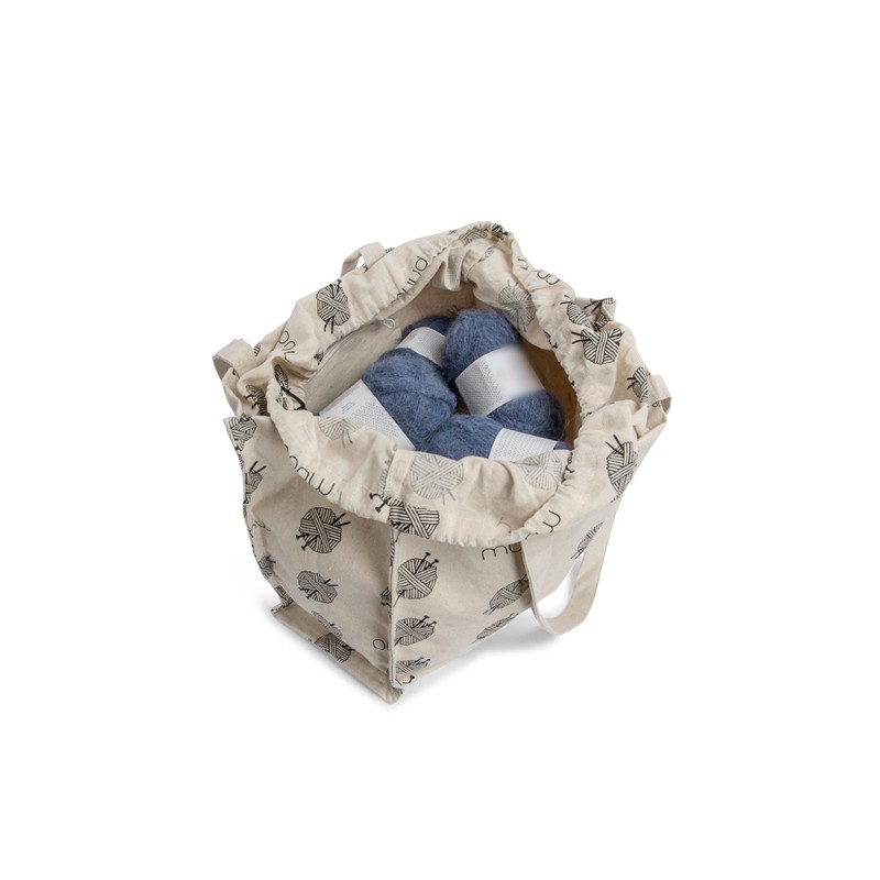 Bild på Projektväska i återvunnen bomull - Handmade