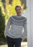 Bild på "Symphony of Sweater i Snorre" mönsterkatalog rån VikigGarn 2426