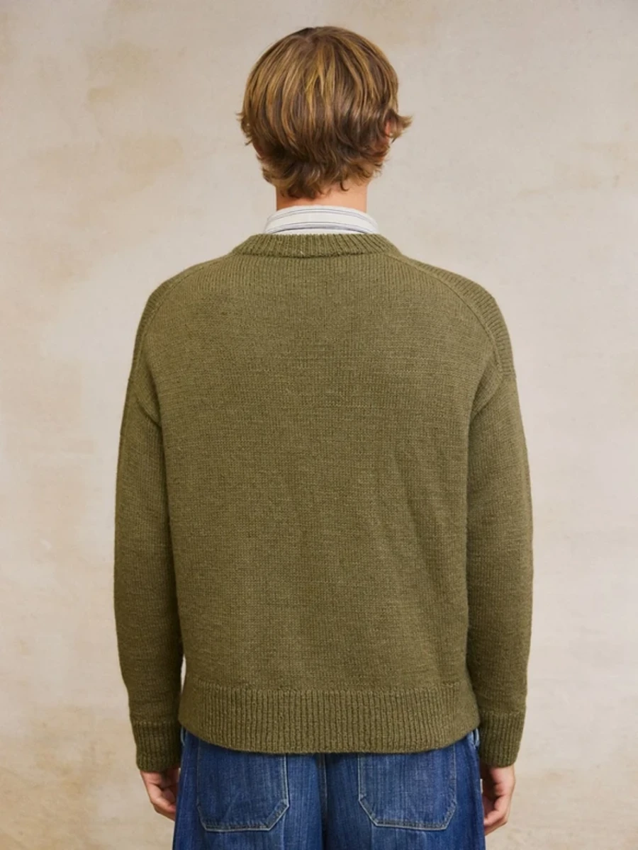 Bild på "WILLIAM SWEATER MAN" stickad med en tråd Sunday och en tråd Alpakka Följetråd. 2412-1