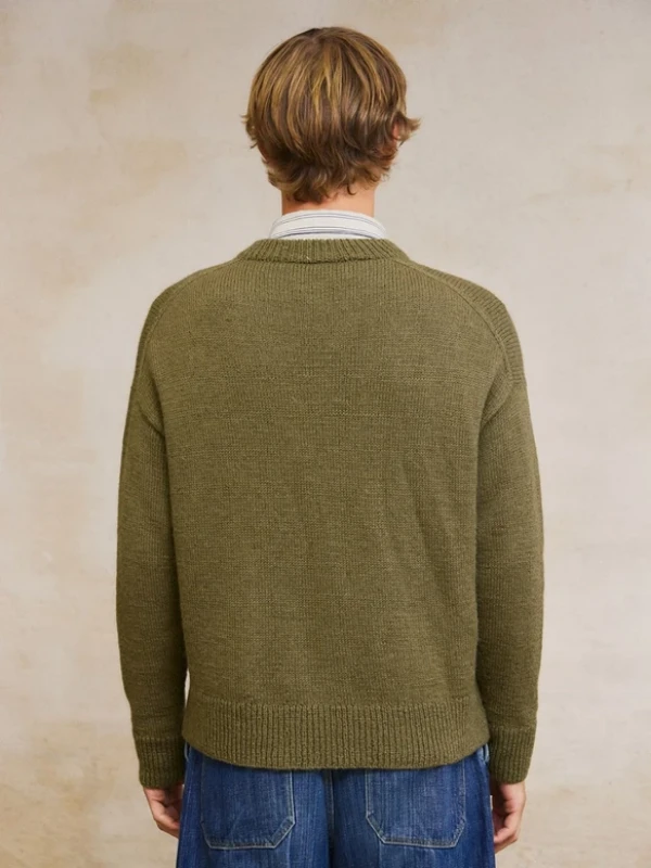 Bild på "WILLIAM SWEATER MAN" stickad med en tråd Sunday och en tråd Alpakka Följetråd. 2412-1