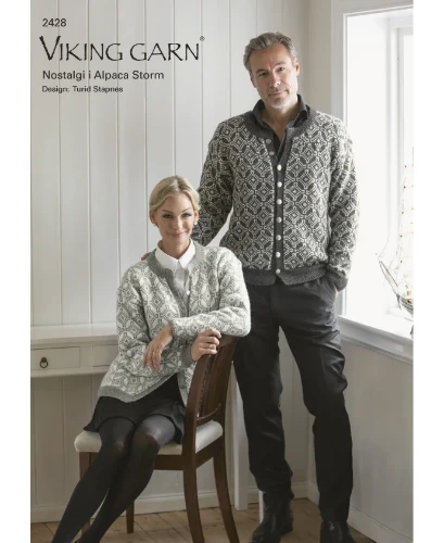 Bild på "Nostalgi" mönsterkatalog från Viking Garn 2428