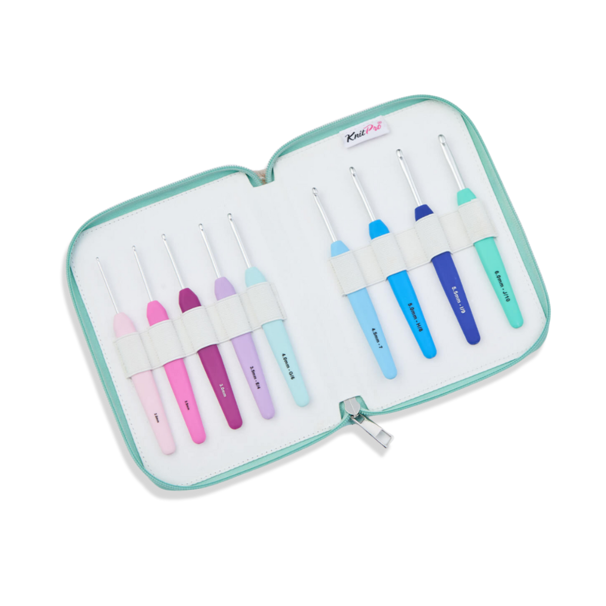 Bild på KnitPro Waves 2.0 Deluxe - Set med virknålar (9 st)