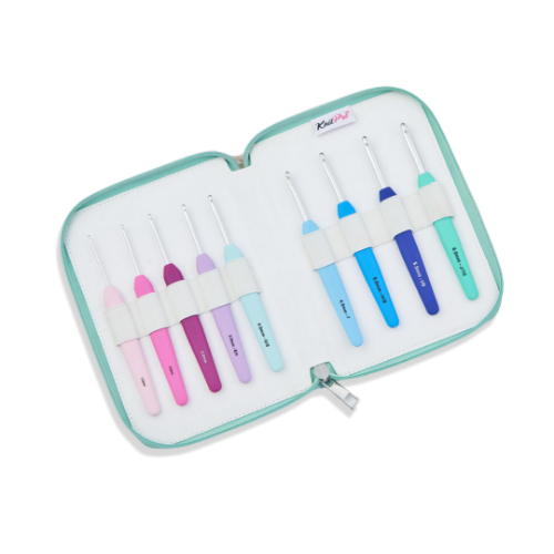 Bild på KnitPro Waves 2.0 Deluxe - Set med virknålar (9 st)