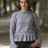 Bild på "Genevieve" tröja stickad med en tråd Björk och en tråd Viking Kid/Silk 2425-11