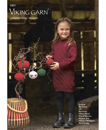 Bild på Julstämning i skogen från Viking Garn 2431