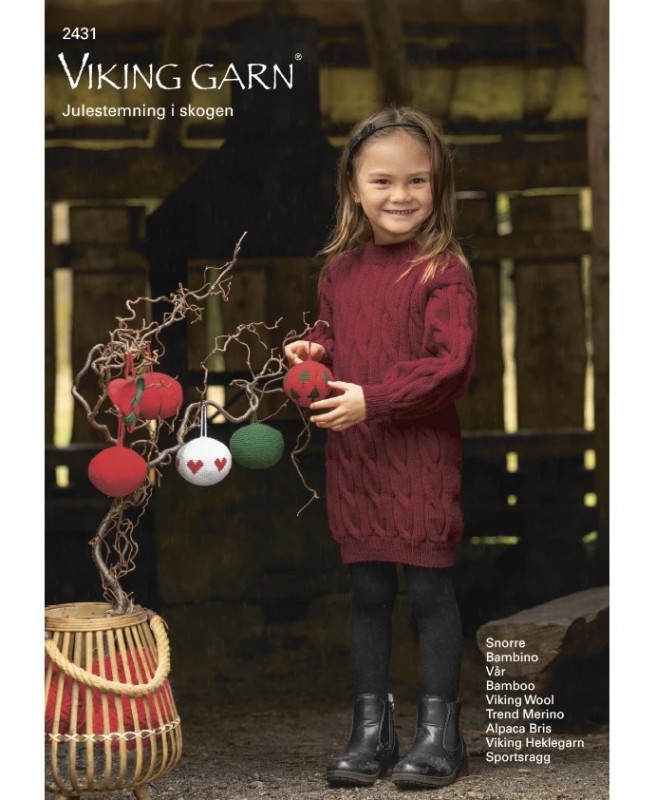 Bild på Julstämning i skogen från Viking Garn 2431