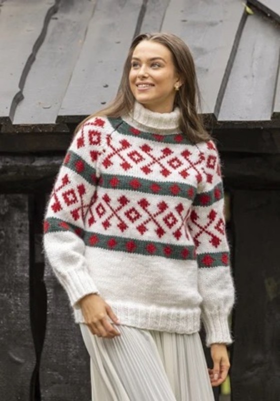 Bild på Julstämning i skogen från Viking Garn 2431